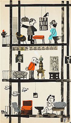 Illustration satirical - Construction of big plates