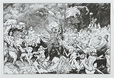 Battle of Grunwald, satirical illustration for the magazine "Playboy", 2008