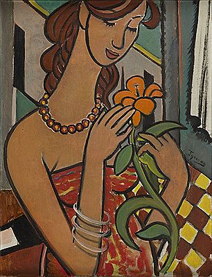Girl with a Flower
