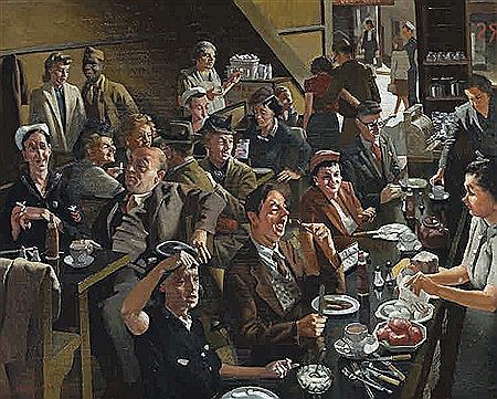 SNACK BAR by Herbert Edward Badham - Auction record, sale price, and art valuation. Compare with similar artists and explore comparable artworks.
