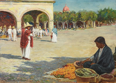 Market at Cuernavaca, 1911