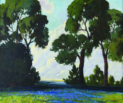 Where the Bluebonnets Grow by Harold Roney - Auction record, sale price, and art valuation. Compare with similar artists and explore comparable artworks.