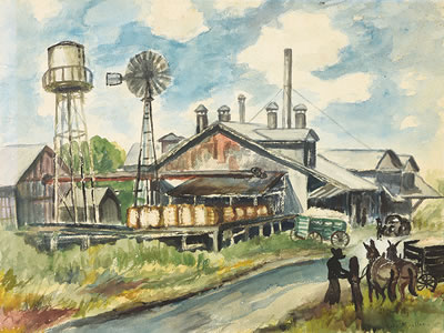 Sample artwork by Lola Vivian Pace Mueller (1889 - 1949), known for genre, figure and floral painting, illustration, ceramics, teaching - View similar artists and auction records