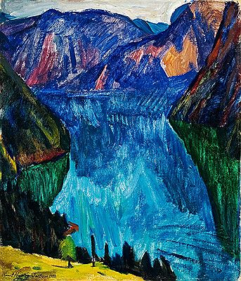 Berge in den Alpen / Obersee