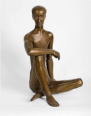 Sitzender Jüngling