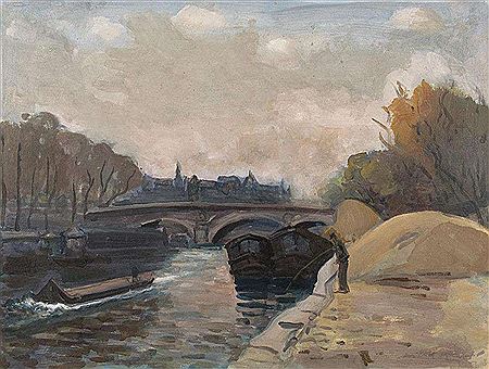 "Le pont sur la Seine à Paris"