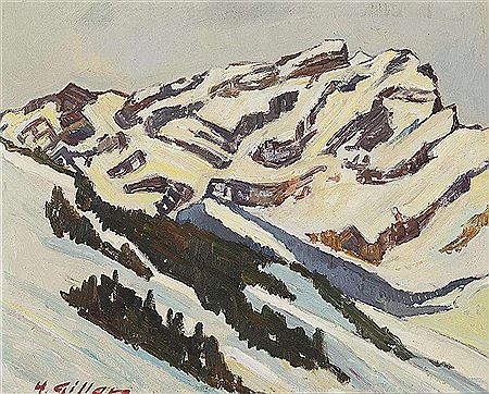"Les Diablerets sous la neige"