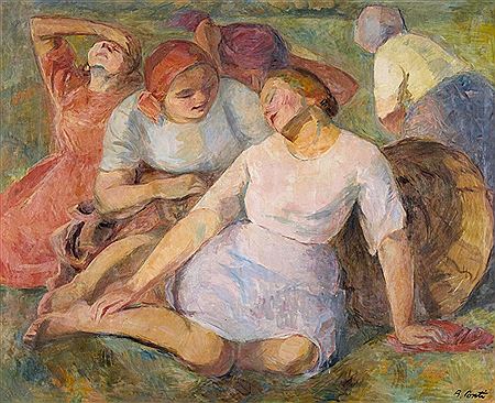 Sample artwork by Regina Conti (1890 - 1960), known for painting - View similar artists and auction records