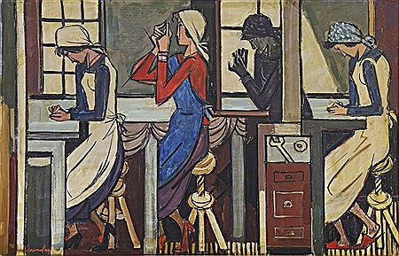 "À l'Atelier (les 4 ouvrières)" by Georges Dessoulavy - Auction record, sale price, and art valuation. Compare with similar artists and explore comparable artworks.