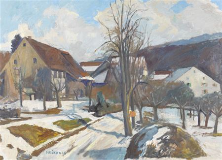 Winterlandschaft by Max Bohlen - Auction record, sale price, and art valuation. Compare with similar artists and explore comparable artworks.