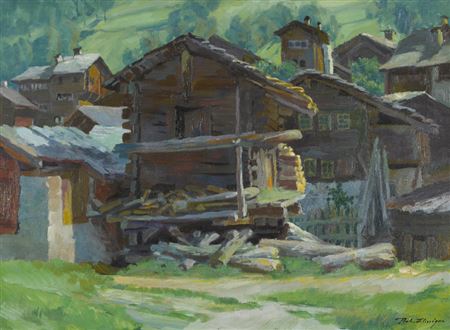 Walliser Stadel by Robert Elmiger - Auction record, sale price, and art valuation. Compare with similar artists and explore comparable artworks.