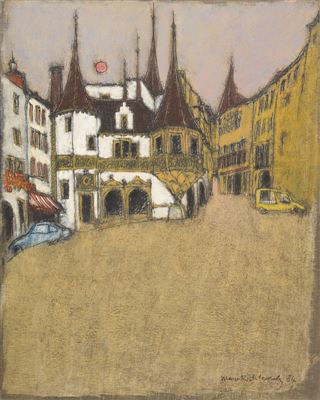 Place du Marché à Neuchâtel by Marco Richterich - Auction record, sale price, and art valuation. Compare with similar artists and explore comparable artworks.