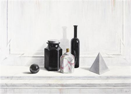 Stillleben mit Gläsern und Kugel by Mario Roffler - Auction record, sale price, and art valuation. Compare with similar artists and explore comparable artworks.