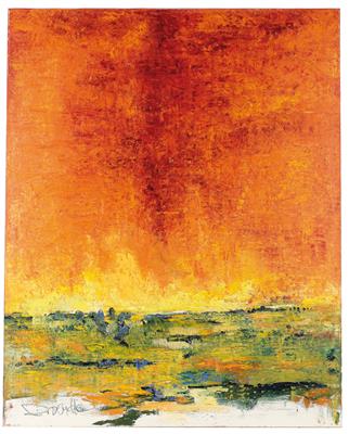 Glühender Himmel