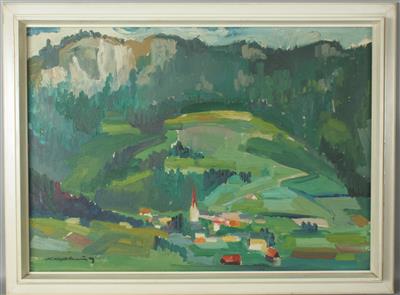 "Kärntner Landschaft" by Franz Kaplenig - Auction record, sale price, and art valuation. Compare with similar artists and explore comparable artworks.