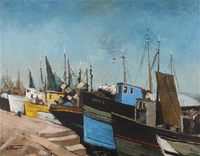 "Stillgelegte Fischerboote"