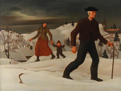 Sample artwork by Fritz Frohlich (1928 - 2004), known for painting, sculpture and teaching - View similar artists and auction records