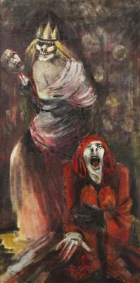 Jester and Queen by Jana Kremanova - Auction record, sale price, and art valuation. Compare with similar artists and explore comparable artworks.