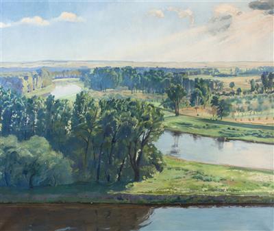Confluence of the Elbe and Vltava below Melník