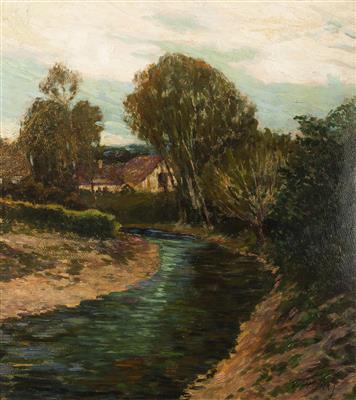 Landscape with Stream by Frantisek Pecinka - Auction record, sale price, and art valuation. Compare with similar artists and explore comparable artworks.