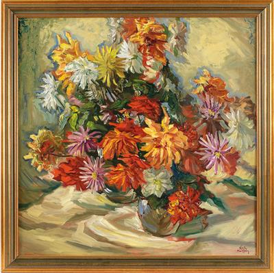 "Dahlien in Vase"