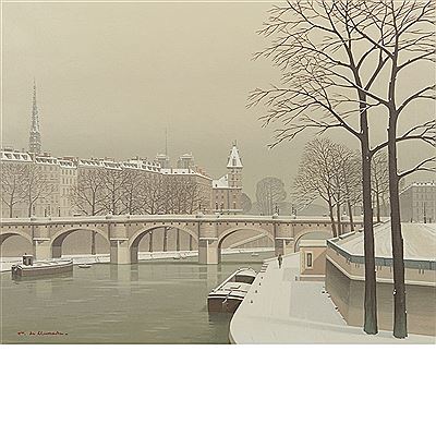 Neige au Pont Neuf, 1970