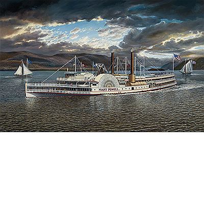 The Steamboat Mary Powell by Albert Nemethy Sr - Auction record, sale price, and art valuation. Compare with similar artists and explore comparable artworks.