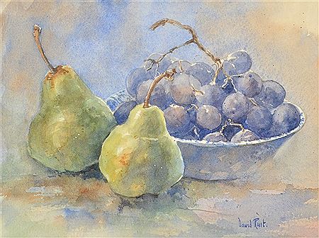 Pears and Grapes by David Rust - Auction record, sale price, and art valuation. Compare with similar artists and explore comparable artworks.