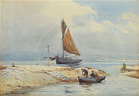 Boats in an estuary by Charles William Adderton - Auction record, sale price, and art valuation. Compare with similar artists and explore comparable artworks.