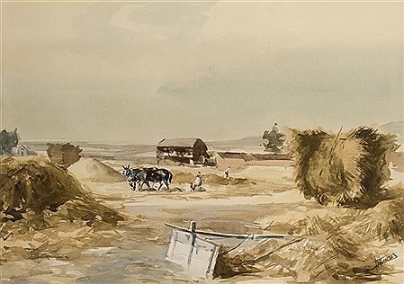 Paisaje castellano by Jesus Del Barco - Auction record, sale price, and art valuation. Compare with similar artists and explore comparable artworks.