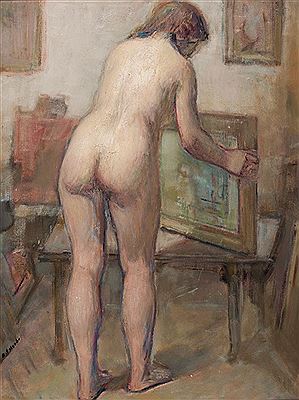 Desnudo de espaldas
