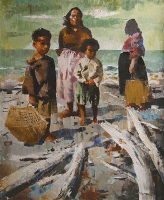 Maori Family, East Cape