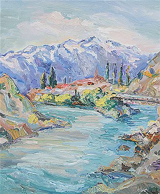 Junction of the Kawarau Clutha Rivers with by Mabel M Still - Auction record, sale price, and art valuation. Compare with similar artists and explore comparable artworks.