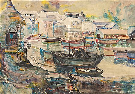 Evening, Cornwall Harbour (Polperro)