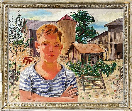 MICHIGAN FARM WITH BOY