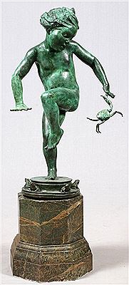BRONZE FIGURAL FOUNTAIN