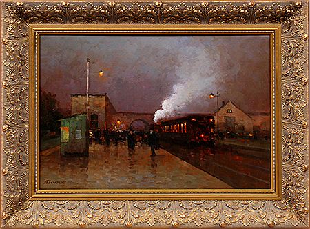 Train Station by Alexander Nicholayevich Popoff - Auction record, sale price, and art valuation. Compare with similar artists and explore comparable artworks.