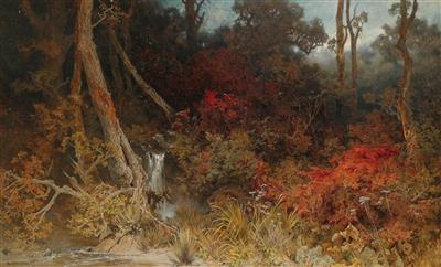 Woodland Scene with Two Fauns