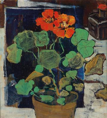"Stilleben mit Kapuzinerkresse" by Silvia Koller - Auction record, sale price, and art valuation. Compare with similar artists and explore comparable artworks.