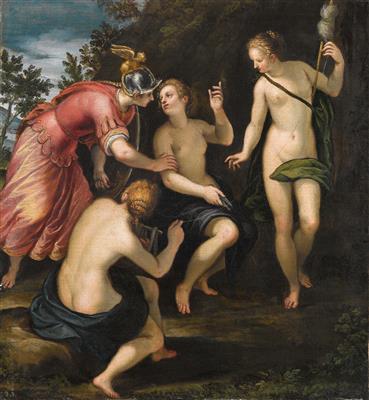 Minerva and the Fates by Alessandro Maganza - Auction record, sale price, and art valuation. Compare with similar artists and explore comparable artworks.