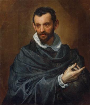 Portrait of a bearded man, half-length