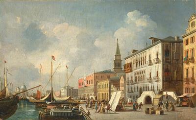 Blick auf den Dogenpalast und den Bacino San Marco