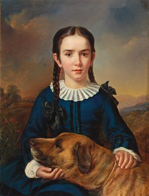 Bildnis der Baroness Trent-Turcati mit Hund by Elisabeth Modell - Auction record, sale price, and art valuation. Compare with similar artists and explore comparable artworks.