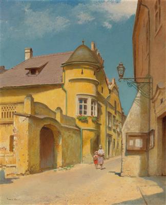 Blick auf das Fenninger Haus in Dürnstein