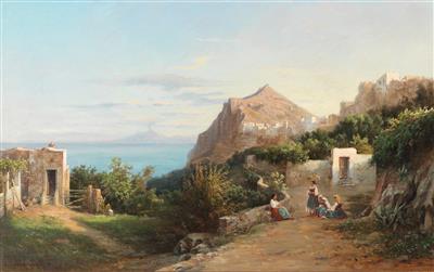 Motif of Capri with View of Vesuvius by Julius Montalant - Auction record, sale price, and art valuation. Compare with similar artists and explore comparable artworks.