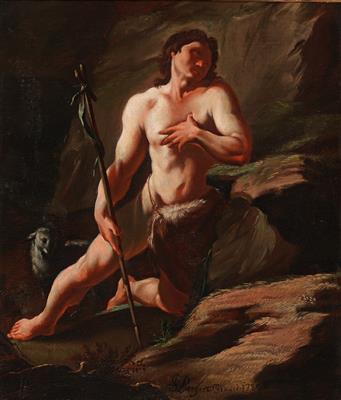 Saint John the Baptist by Josef Bergler - Auction record, sale price, and art valuation. Compare with similar artists and explore comparable artworks.