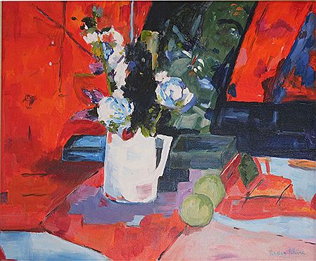 JUG AND BOXES by Norman Moore - Auction record, sale price, and art valuation. Compare with similar artists and explore comparable artworks.