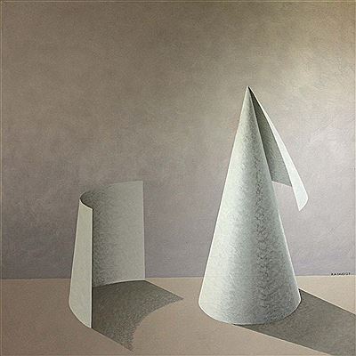 STILL LIFE WITH CONE AND PAPER