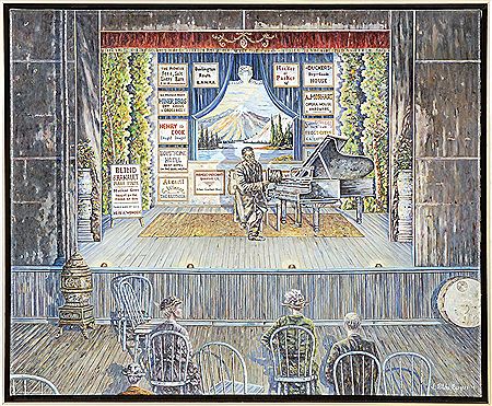 Thomas Greene Blind Tom" Wiggins at the piano