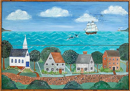 New England coastal scene